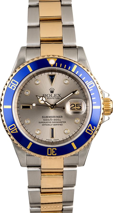 rolex 16613 bezel insert|Rolex 16610 blue bezel.